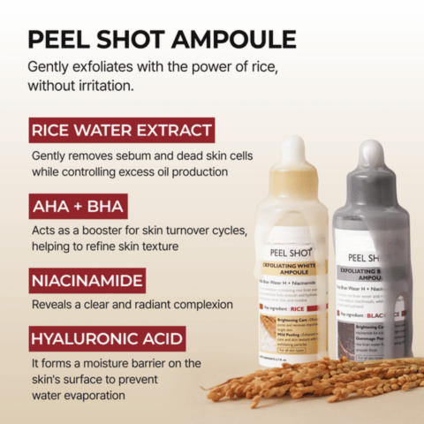 Black Peel Shot Glow Rice Ampoule