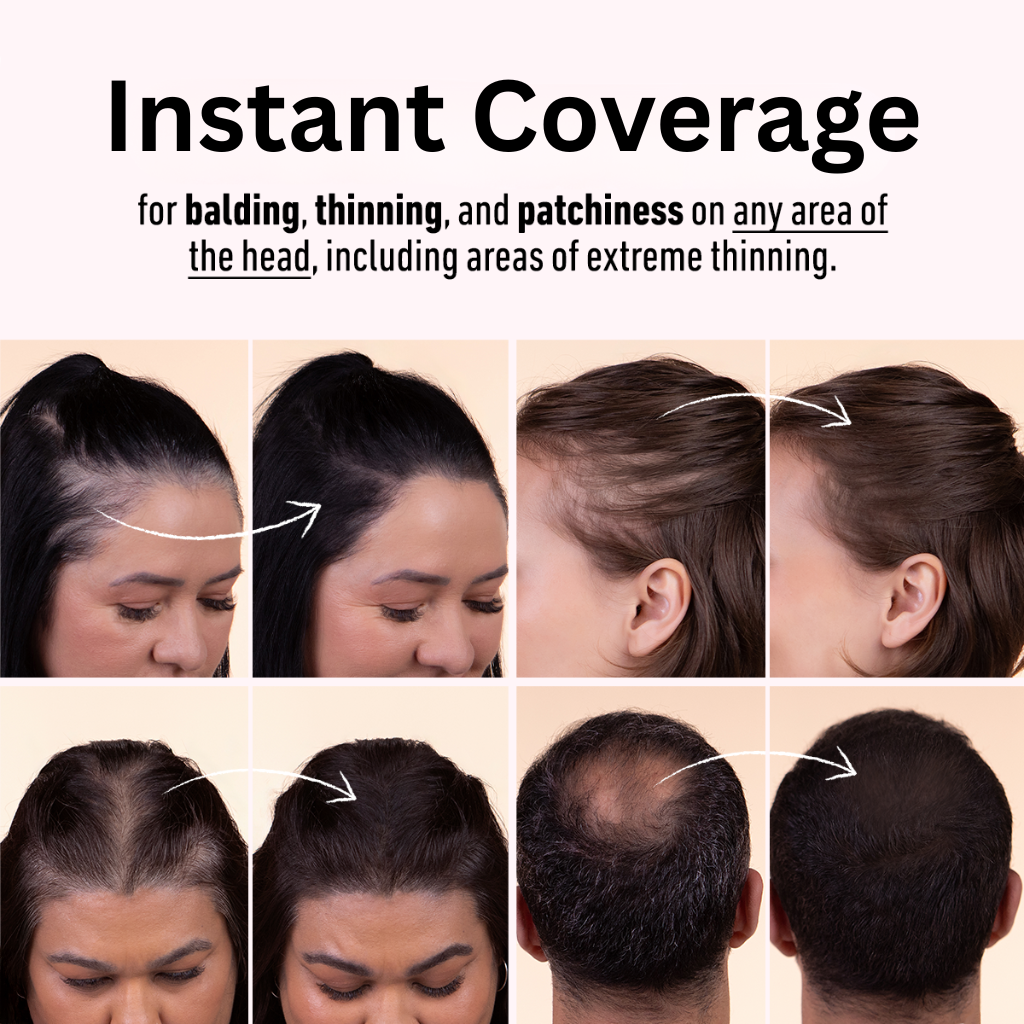 Instant, Natural Coverage for Thinning Hair and Roots