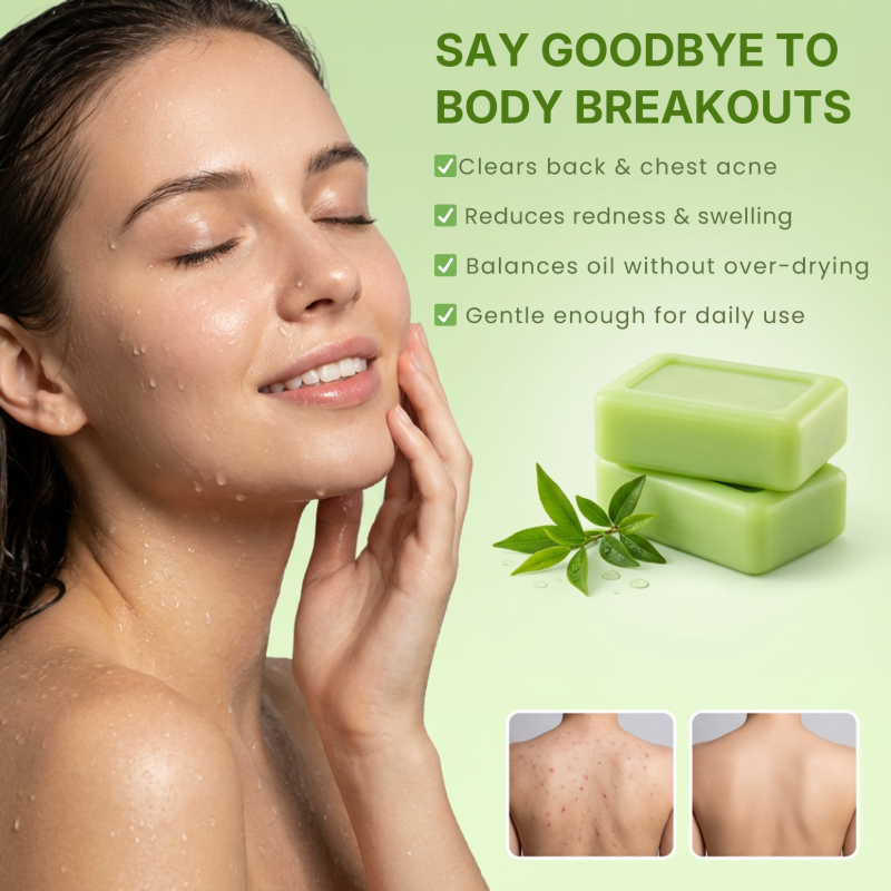 Natural Tea Tree Oil Soap Bar | Vegan Deep Cleansing