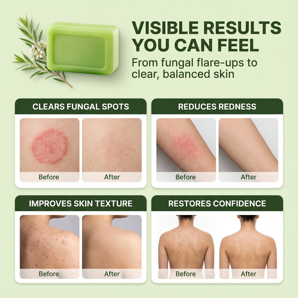 Natural Tea Tree Oil Soap Bar | Vegan Deep Cleansing